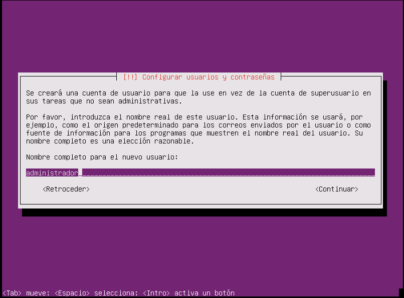 ubuntu server 16.04.1 LTS usuario