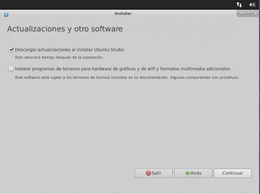 Ubuntu Studio 18.04 actualizaciones y otro software