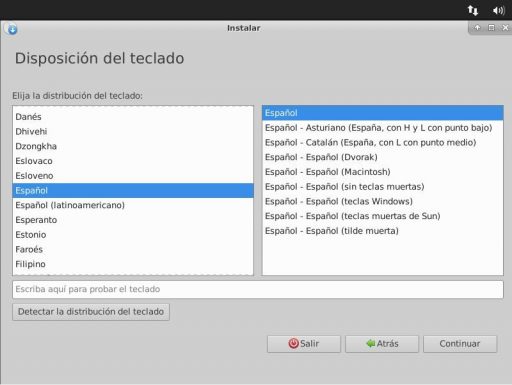 Ubuntu Studio 18.04 disposición del teclado