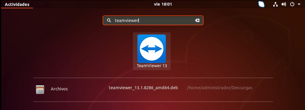 instalar teamviewer en ubuntu icono