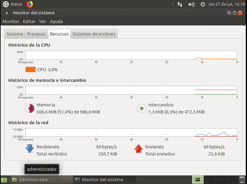 instalar ubuntu minimal 18.04 PANTALLAZO ESCRITORIO 03