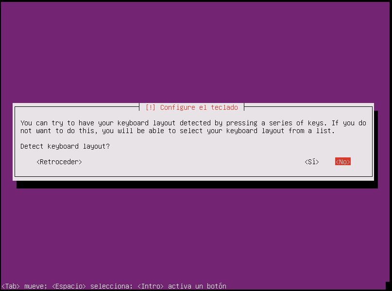 instalar ubuntu minimal 18.04 configure teclado