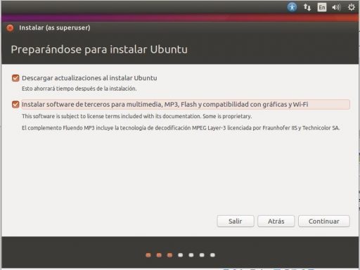 INSTALAR UBUNTU DESKTOP 16.04 LTS preparándose para instalar Ubuntu