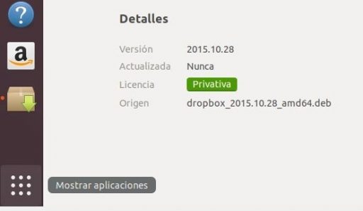 instalar dropbox en ubuntu 18.04 icono dropbox