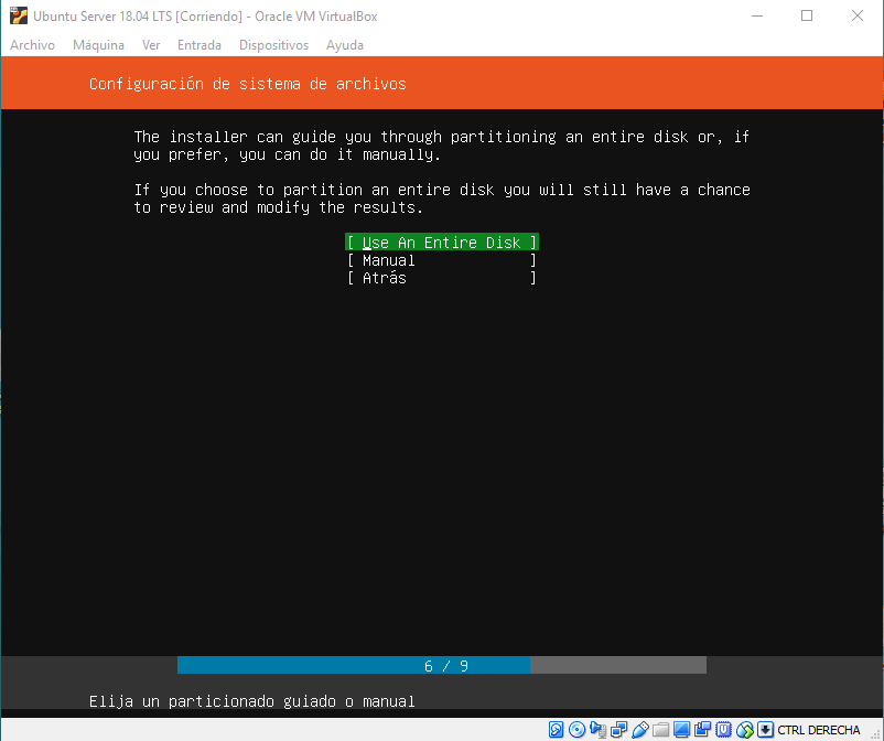 ubuntu server virtualbox