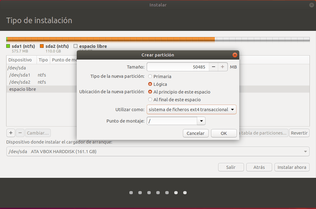 instalar ubuntu junto a windows 10 _ particion_03