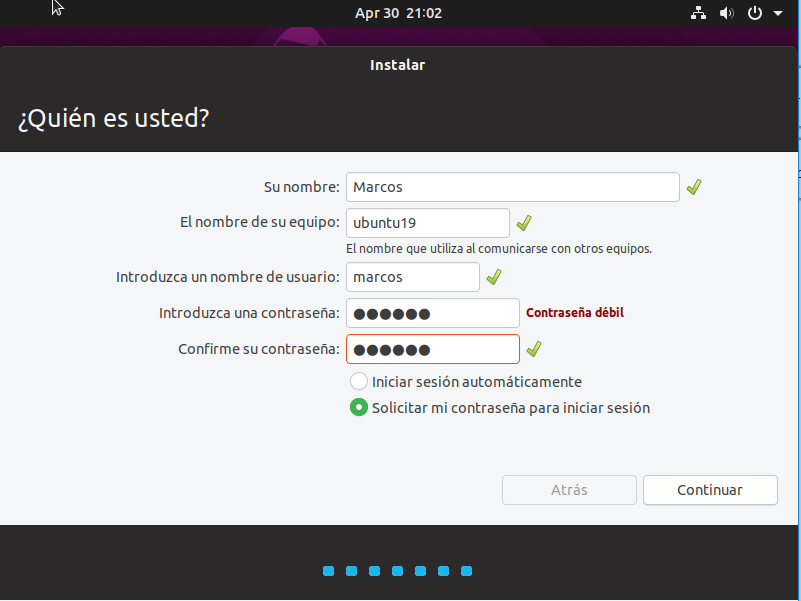 instalar ubuntu 19.04 quien es usted