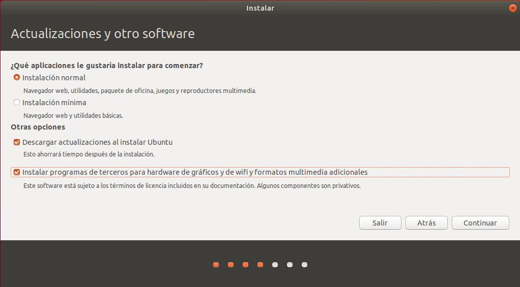 instalar ubuntu junto a windows 10 _ Actualizaciones y otro Software