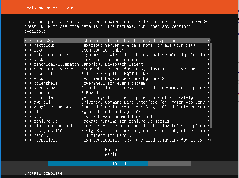 ubuntu server 19.04 instalar configurar servidor