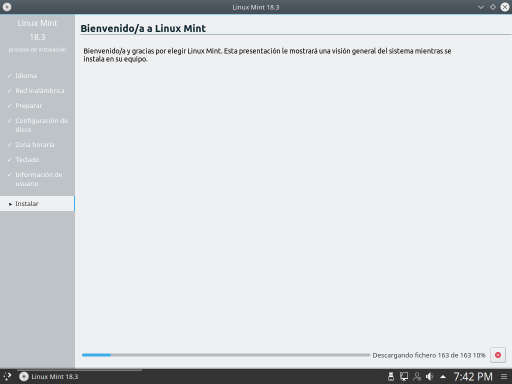 INSTALAR LINUX MINT 18.3 KDE