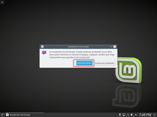 INSTALAR LINUX MINT 18.3 KDE ESCRITORIO
