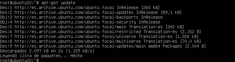 apt-get update ubuntu server 20.04

