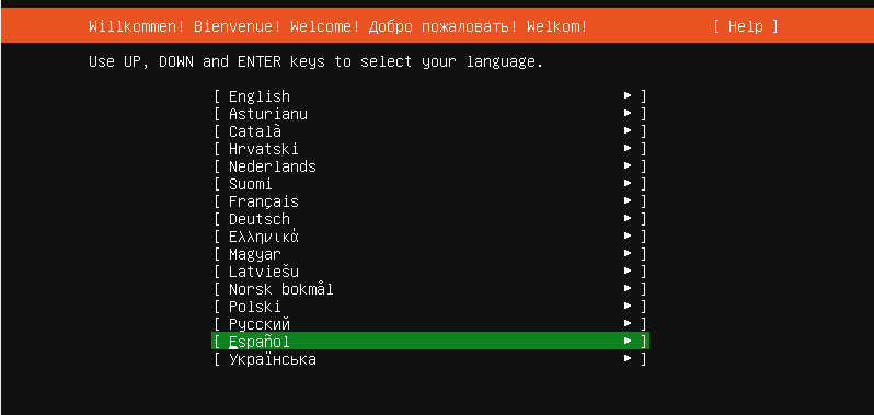 ubuntu serer 20.04 lenguaje
